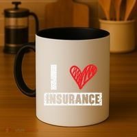 I Love Insurance Agents Occupation Job Profession Coffee Mug thumb 4