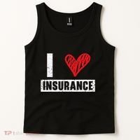 I Love Insurance Agents Occupation Job Profession Tank Top thumb 2