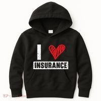I Love Insurance Agents Occupation Job Profession Kids Hoodie thumb 0