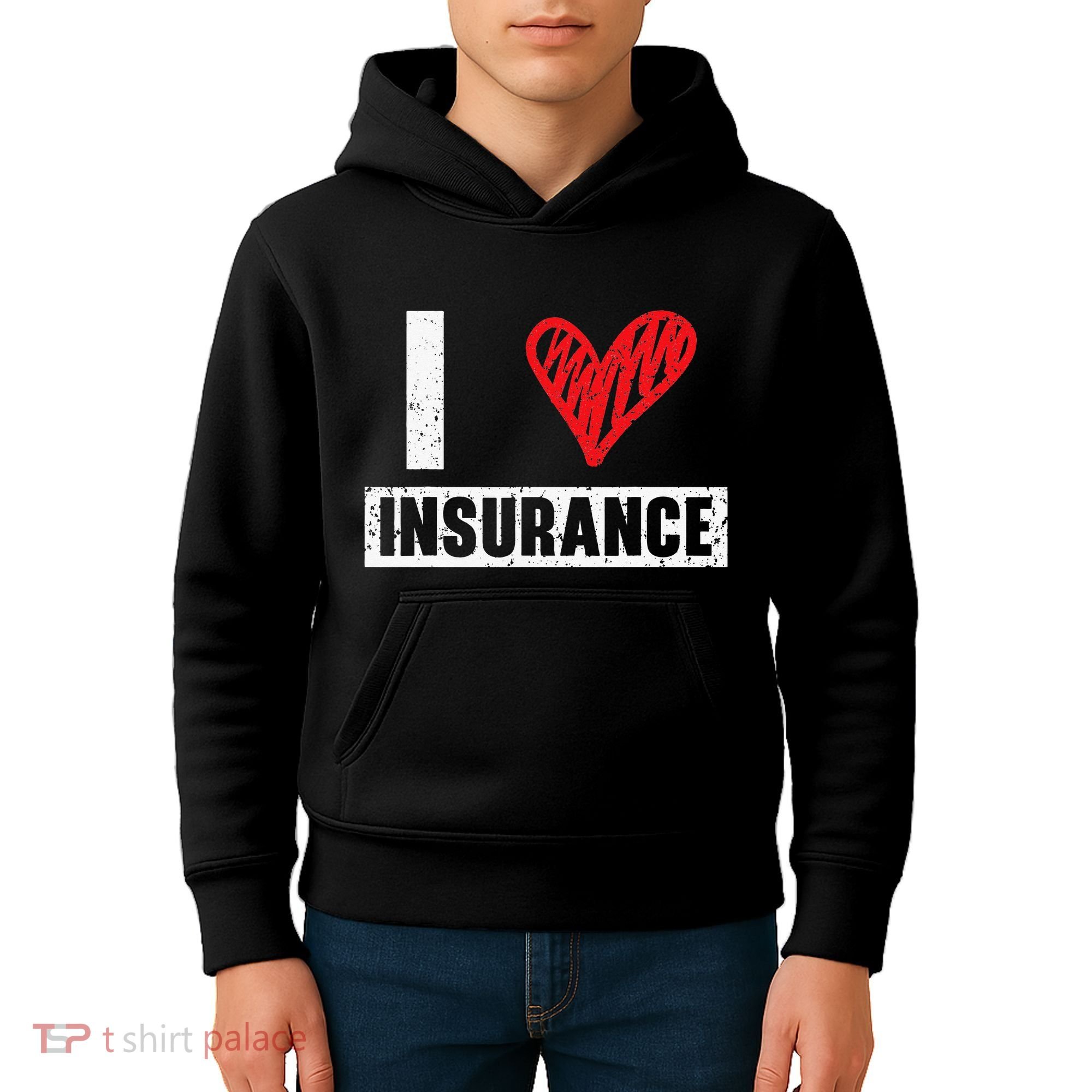 I Love Insurance Agents Occupation Job Profession Kids Hoodie