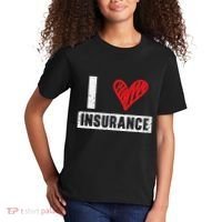 I Love Insurance Agents Occupation Job Profession Kids T-Shirt thumb 2