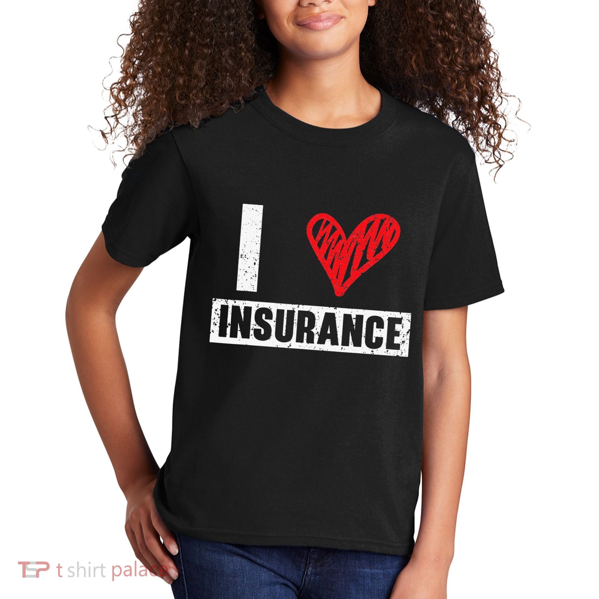 I Love Insurance Agents Occupation Job Profession Kids T-Shirt