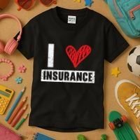 I Love Insurance Agents Occupation Job Profession Kids T-Shirt thumb 3