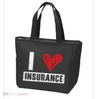 I Love Insurance Agents Occupation Job Profession Tote Bag thumb 3