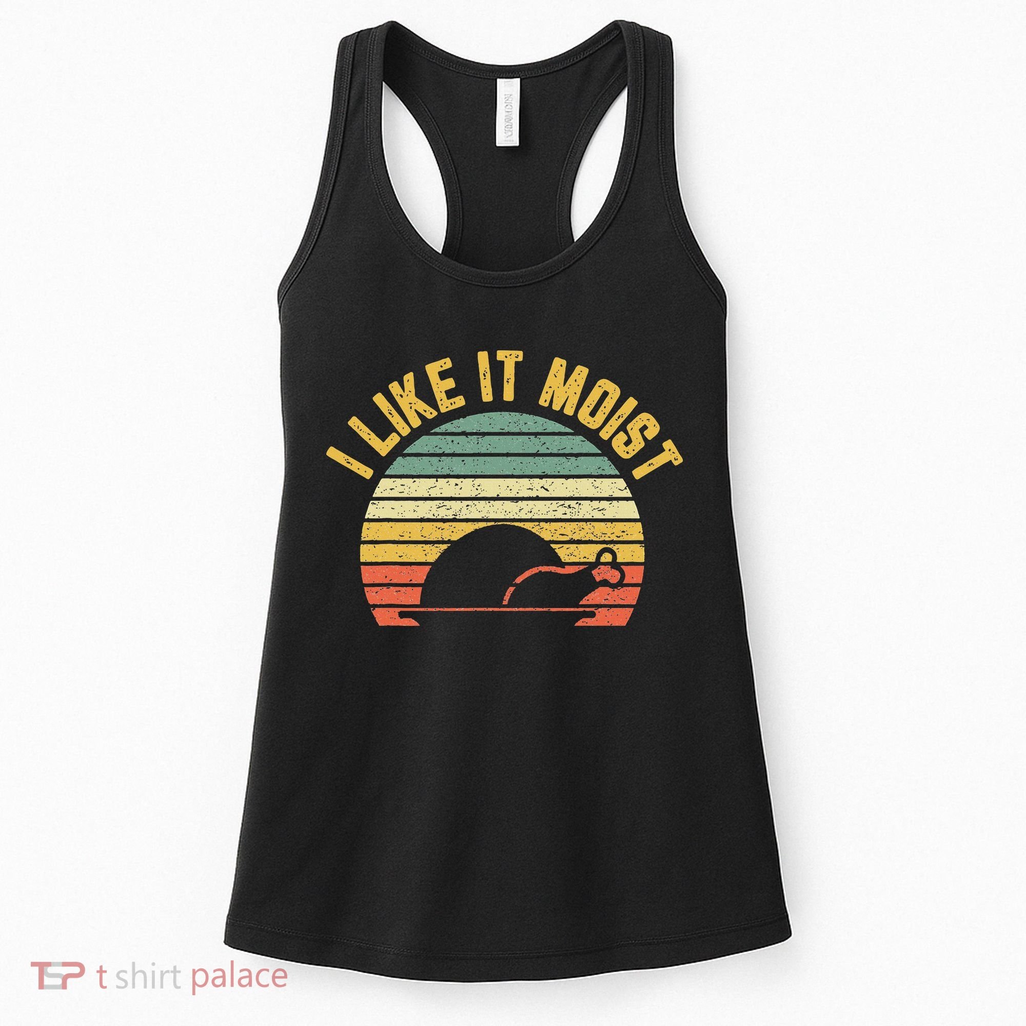 I Like It Moist Retro Funny Thanksgiving Women's Tank Top