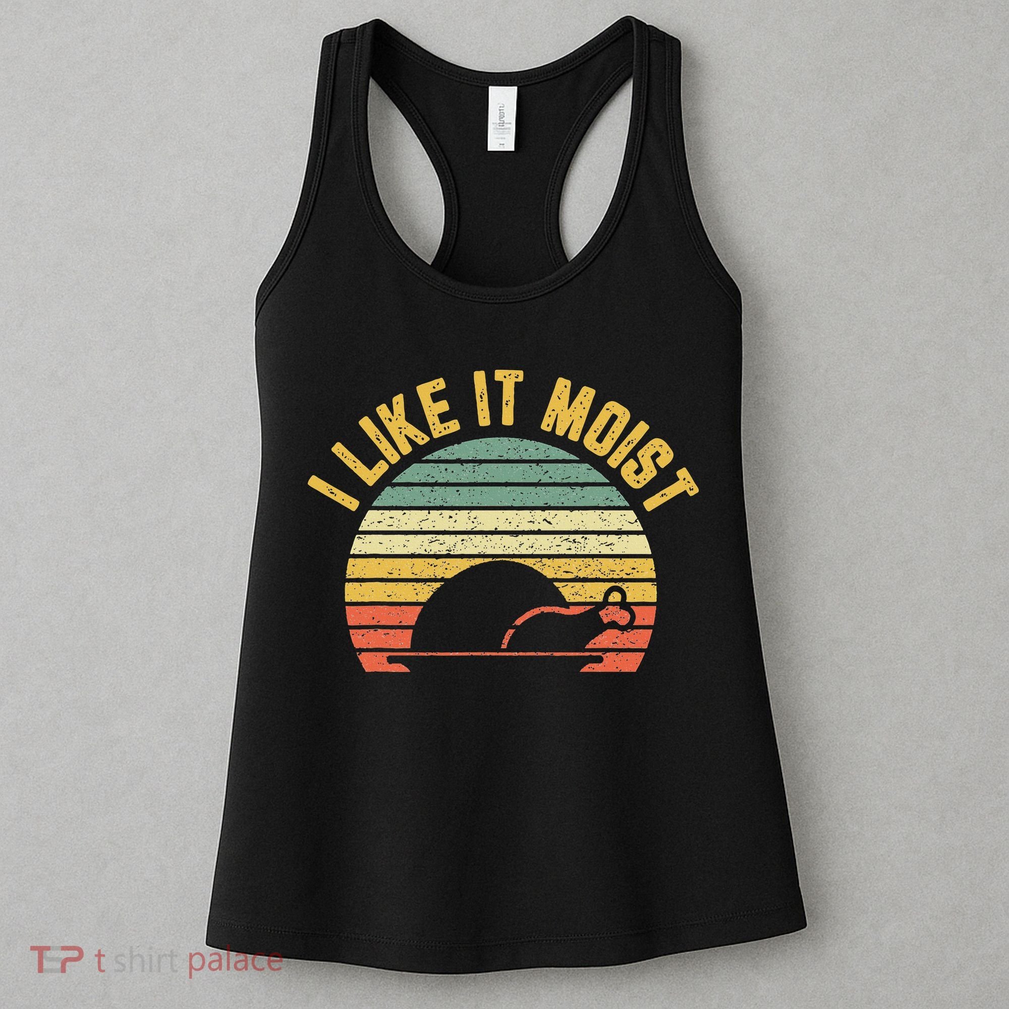 I Like It Moist Retro Funny Thanksgiving Women's Tank Top