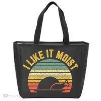 I Like It Moist Retro Funny Thanksgiving Tote Bag thumb 0