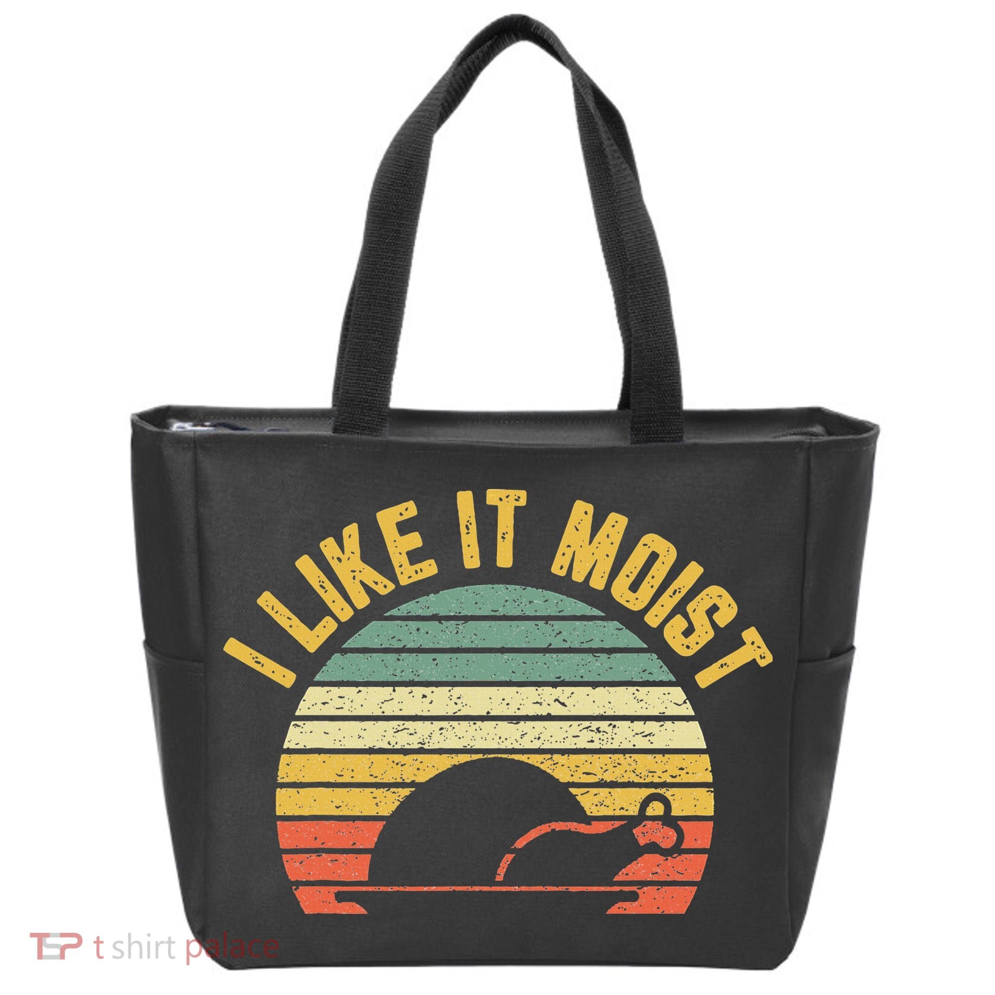 I Like It Moist Retro Funny Thanksgiving Tote Bag