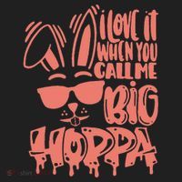 I Love It When You Call Me Big Hoppa Bunny Easter Day Beanie thumb 2