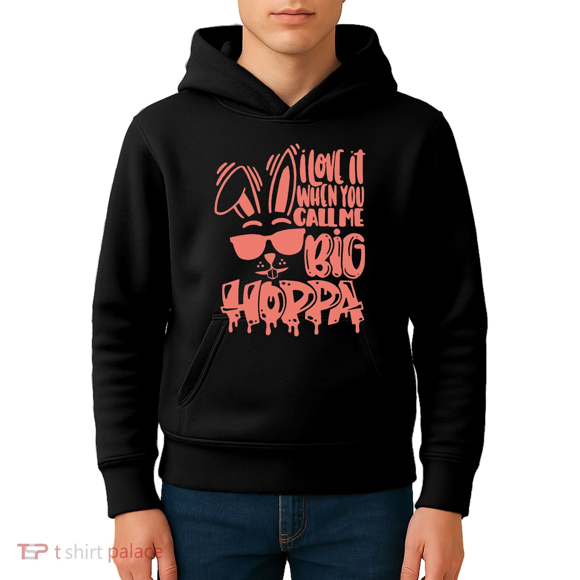 I Love It When You Call Me Big Hoppa Bunny Easter Day Kids Hoodie