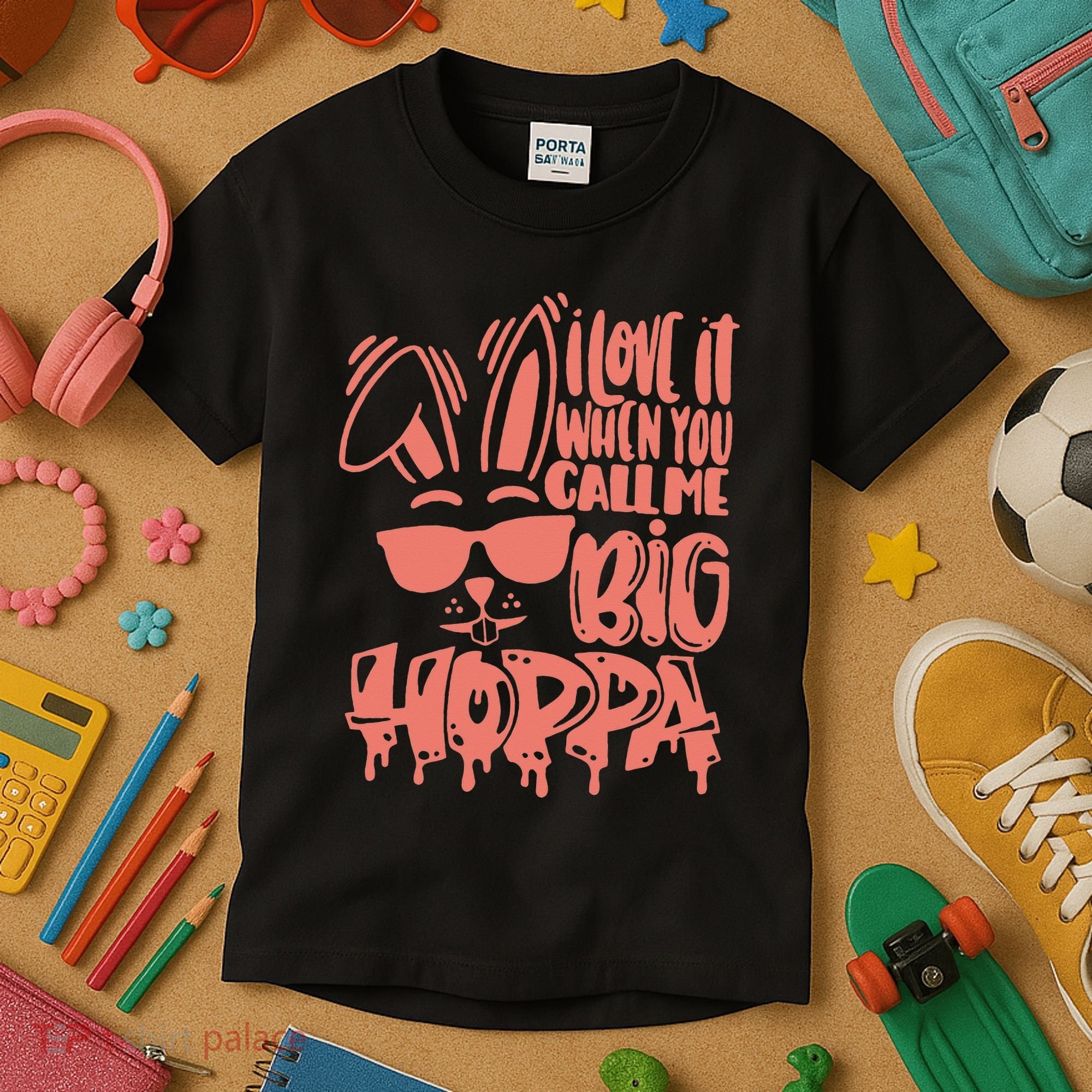 I Love It When You Call Me Big Hoppa Bunny Easter Day Kids T-Shirt