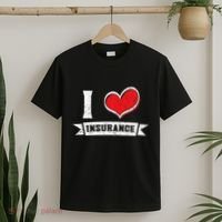 I Love Insurance Agents Occupation Job Profession T-Shirt thumb 2
