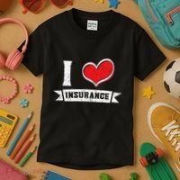 I Love Insurance Agents Occupation Job Profession Kids T-Shirt thumb 3