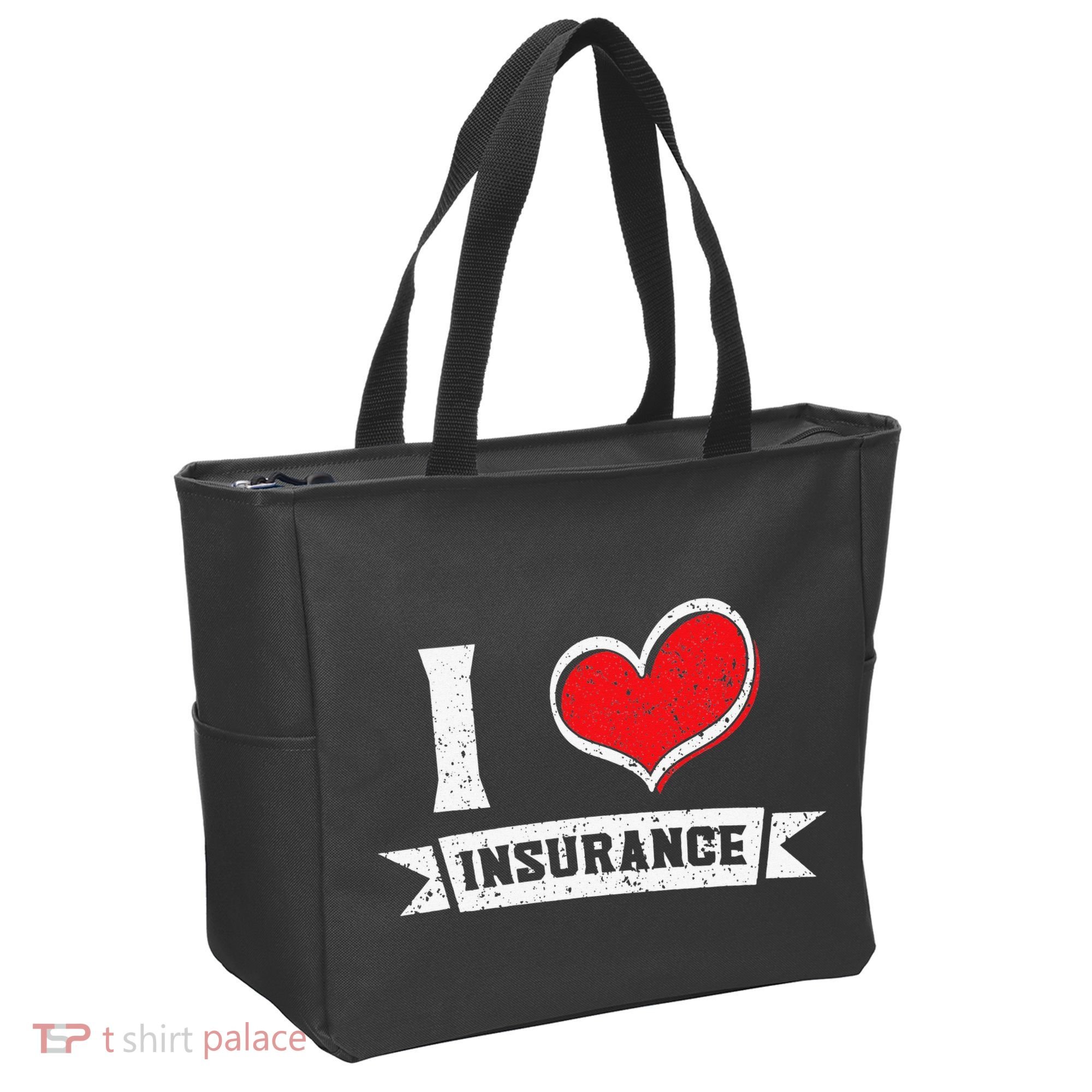 I Love Insurance Agents Occupation Job Profession Tote Bag