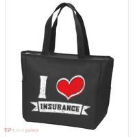 I Love Insurance Agents Occupation Job Profession Tote Bag thumb 3