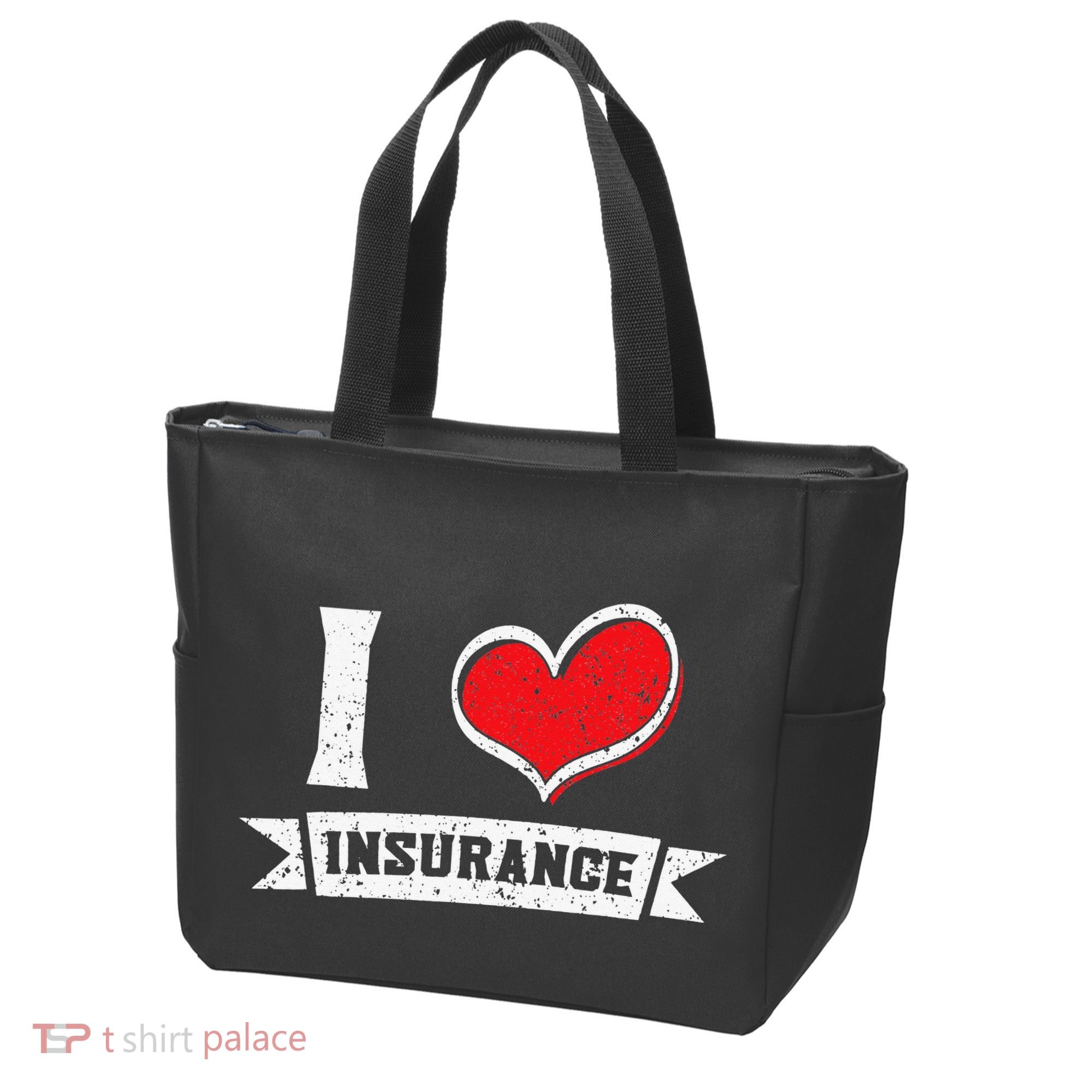 I Love Insurance Agents Occupation Job Profession Tote Bag