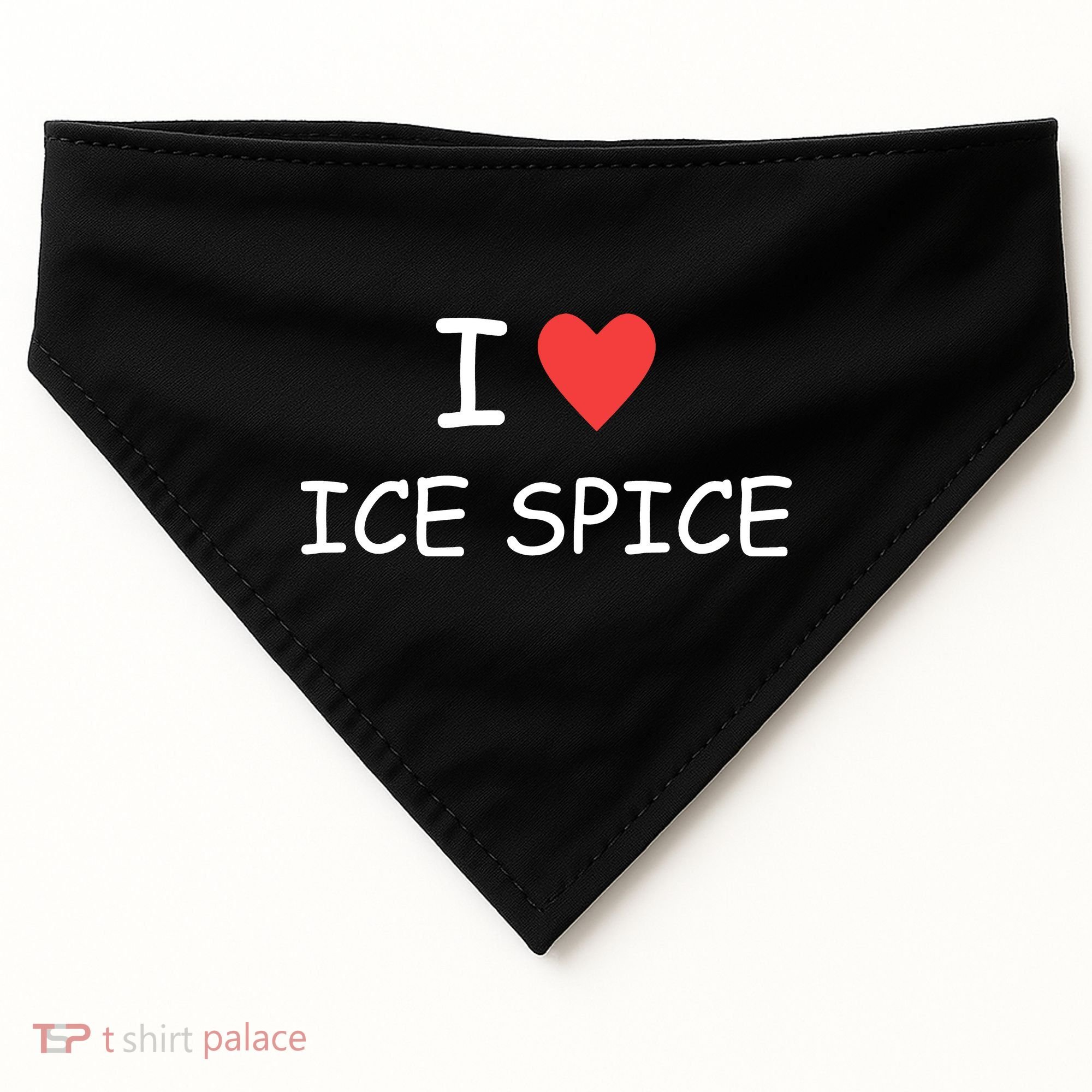 I Love Ice Spice USA-Made Doggie Bandana