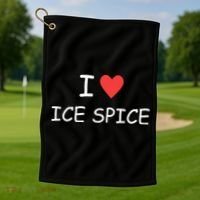 I Love Ice Spice Golf Towel thumb 1