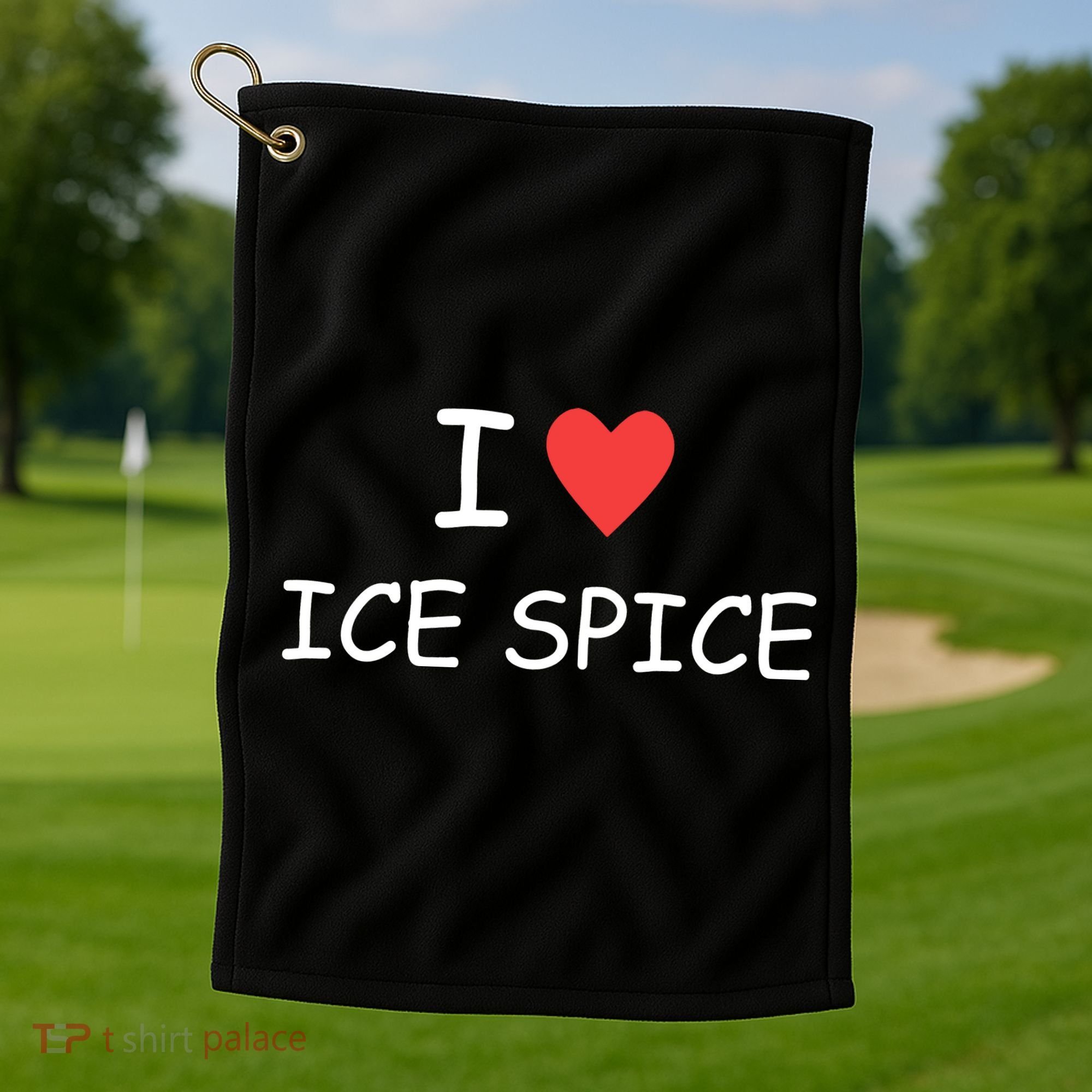 I Love Ice Spice Golf Towel