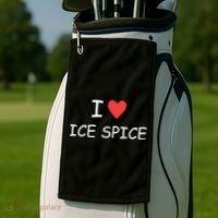 I Love Ice Spice Golf Towel thumb 2