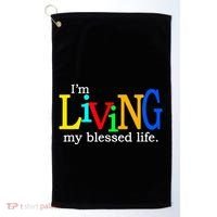IM Living In My Blessed Life Golf Towel thumb 0