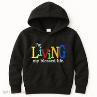 IM Living In My Blessed Life Kids Hoodie thumb 0