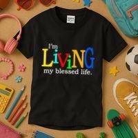 IM Living In My Blessed Life Kids T-Shirt thumb 3