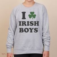 I Love Irish Boy St Patricks Day Women's Sweatshirt thumb 0