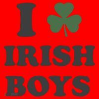 I Love Irish Boy St Patricks Day Santa Hat thumb 1