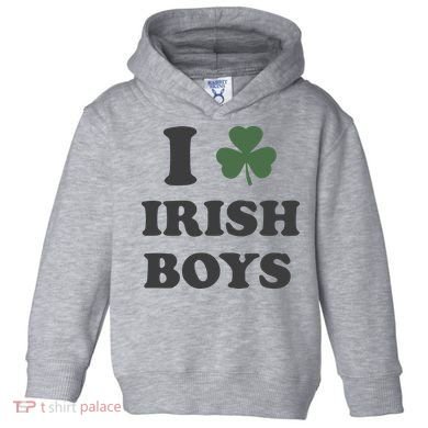 I Love Irish Boy St Patricks Day Toddler Hoodie