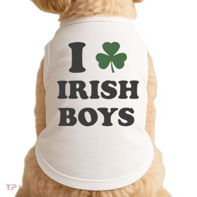 I Love Irish Boy St Patricks Day Doggie Tank