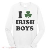 I Love Irish Boy St Patricks Day Long Sleeve Shirt thumb 0