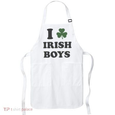 I Love Irish Boy St Patricks Day Apron