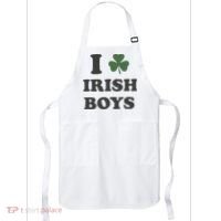 I Love Irish Boy St Patricks Day Apron thumb 0