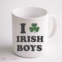 I Love Irish Boy St Patricks Day Coffee Mug thumb 1