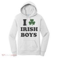 I Love Irish Boy St Patricks Day Women's Hoodie thumb 0