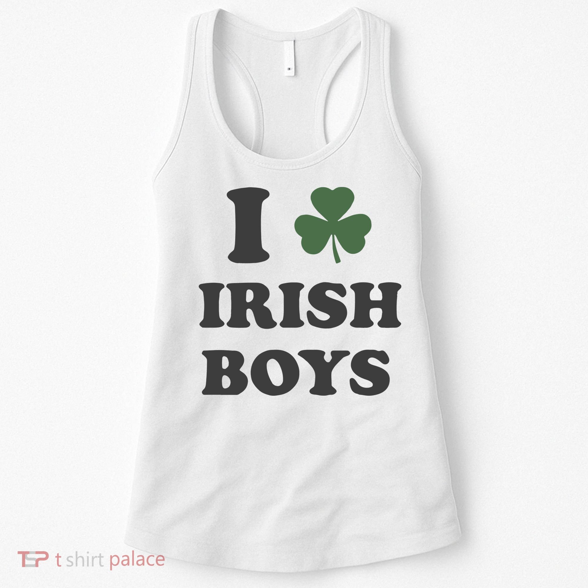 I Love Irish Boy St Patricks Day Women's Tank Top