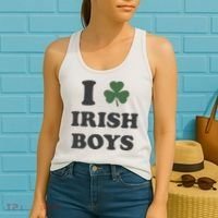 I Love Irish Boy St Patricks Day Women's Tank Top thumb 2
