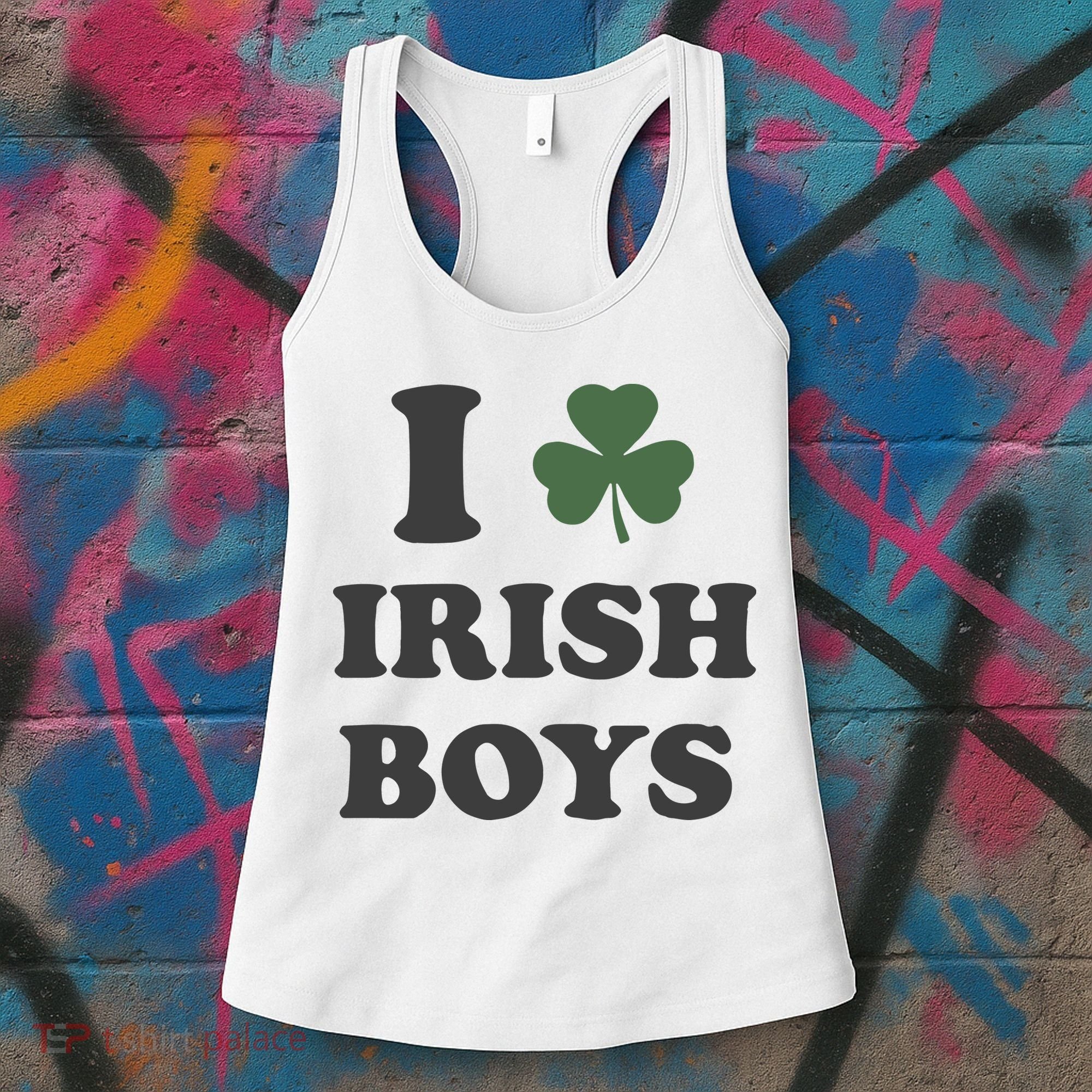 I Love Irish Boy St Patricks Day Women's Tank Top
