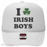 I Love Irish Boy St Patricks Day Hat thumb 0