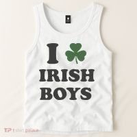 I Love Irish Boy St Patricks Day Tank Top thumb 2