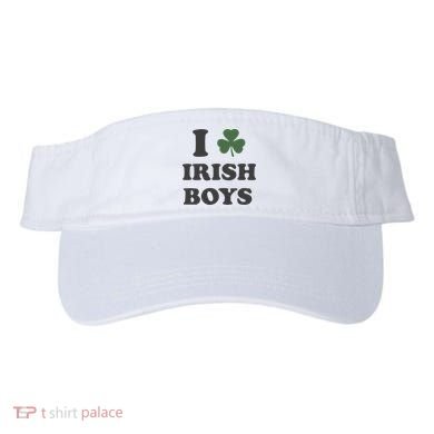 I Love Irish Boy St Patricks Day Visor