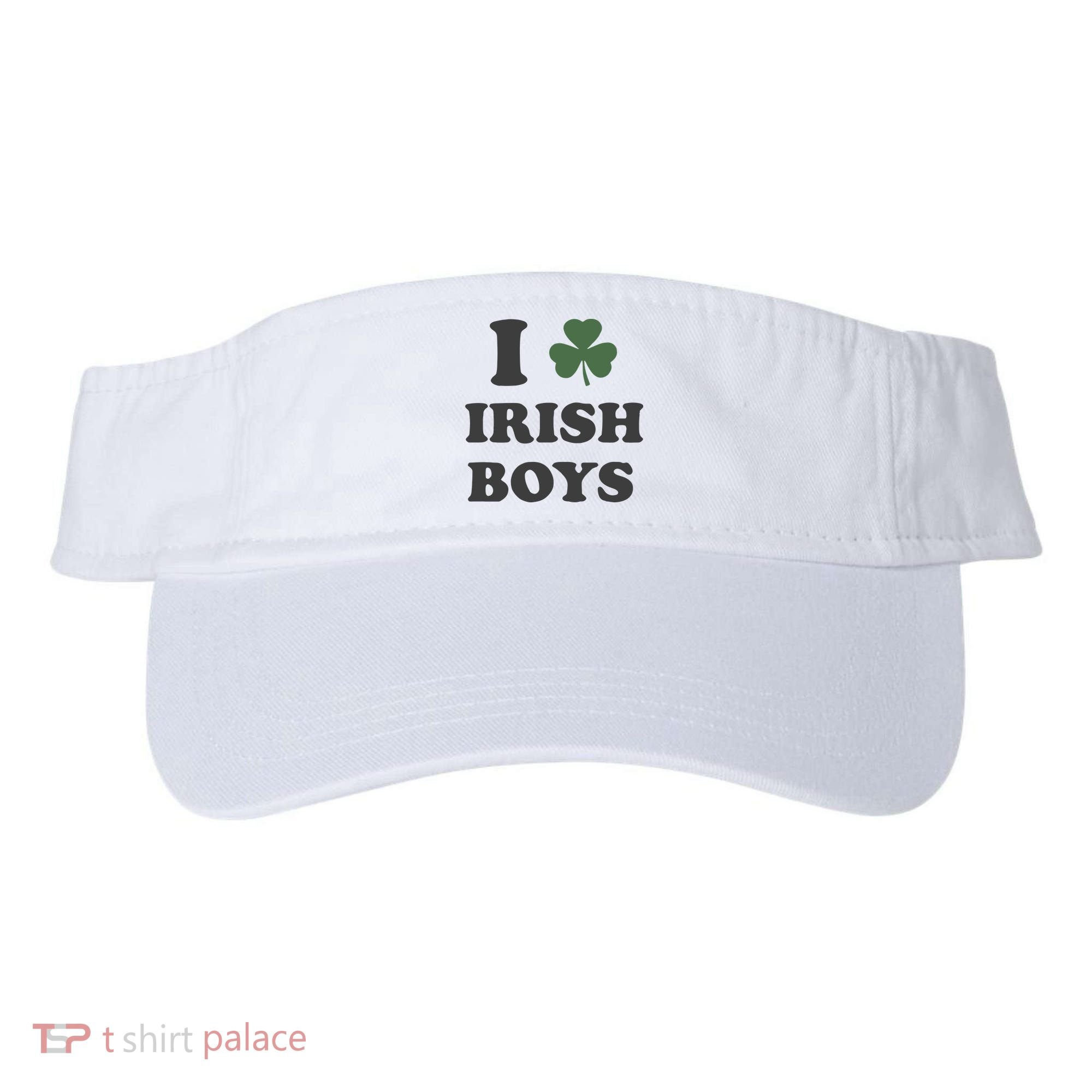 I Love Irish Boy St Patricks Day Visor