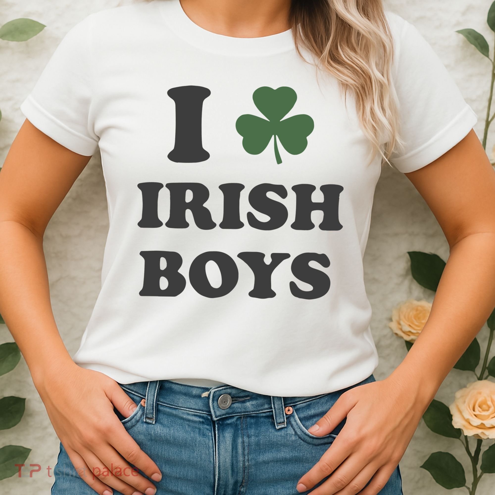 I Love Irish Boy St Patricks Day Women's T-Shirt