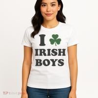 I Love Irish Boy St Patricks Day Women's T-Shirt thumb 4