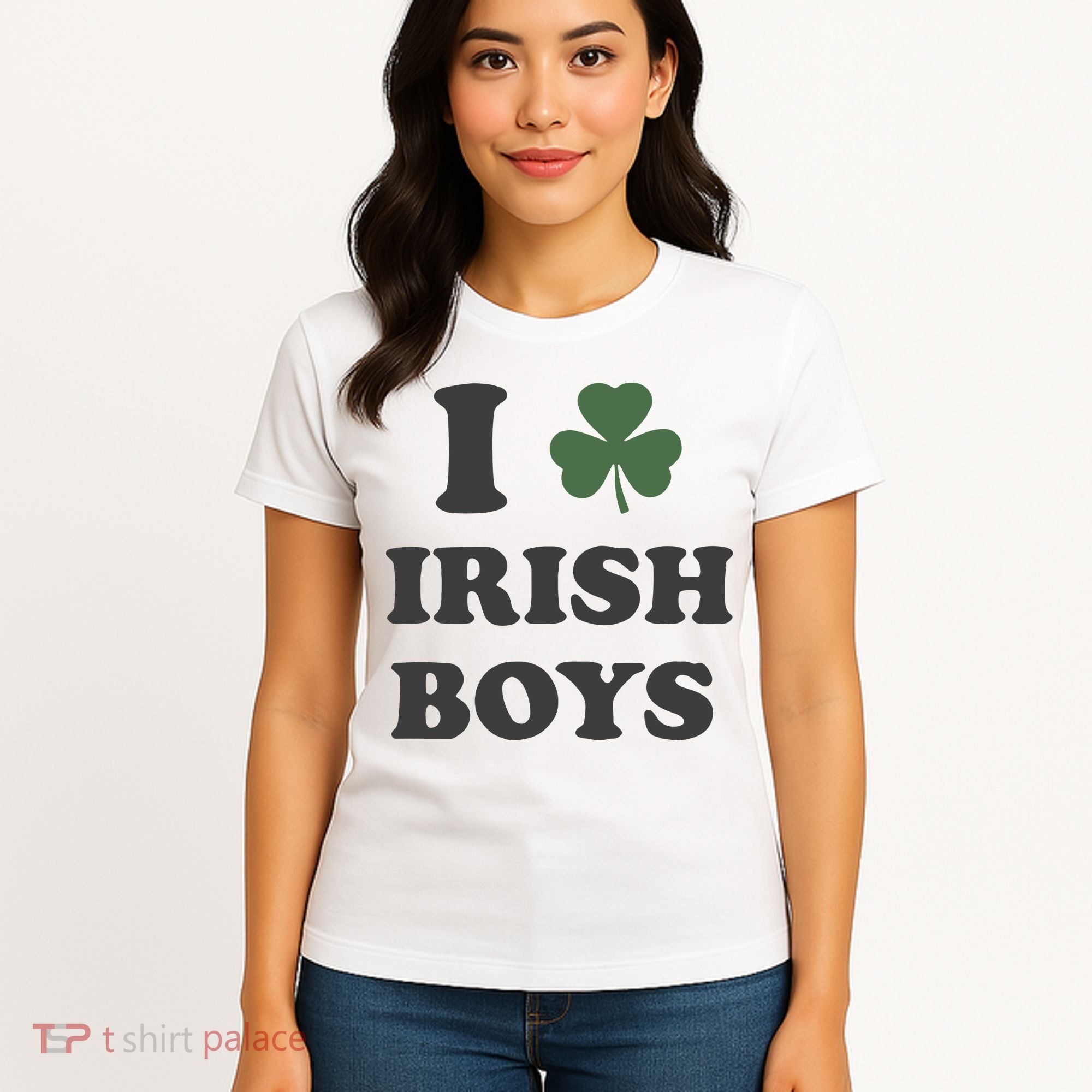 I Love Irish Boy St Patricks Day Women's T-Shirt