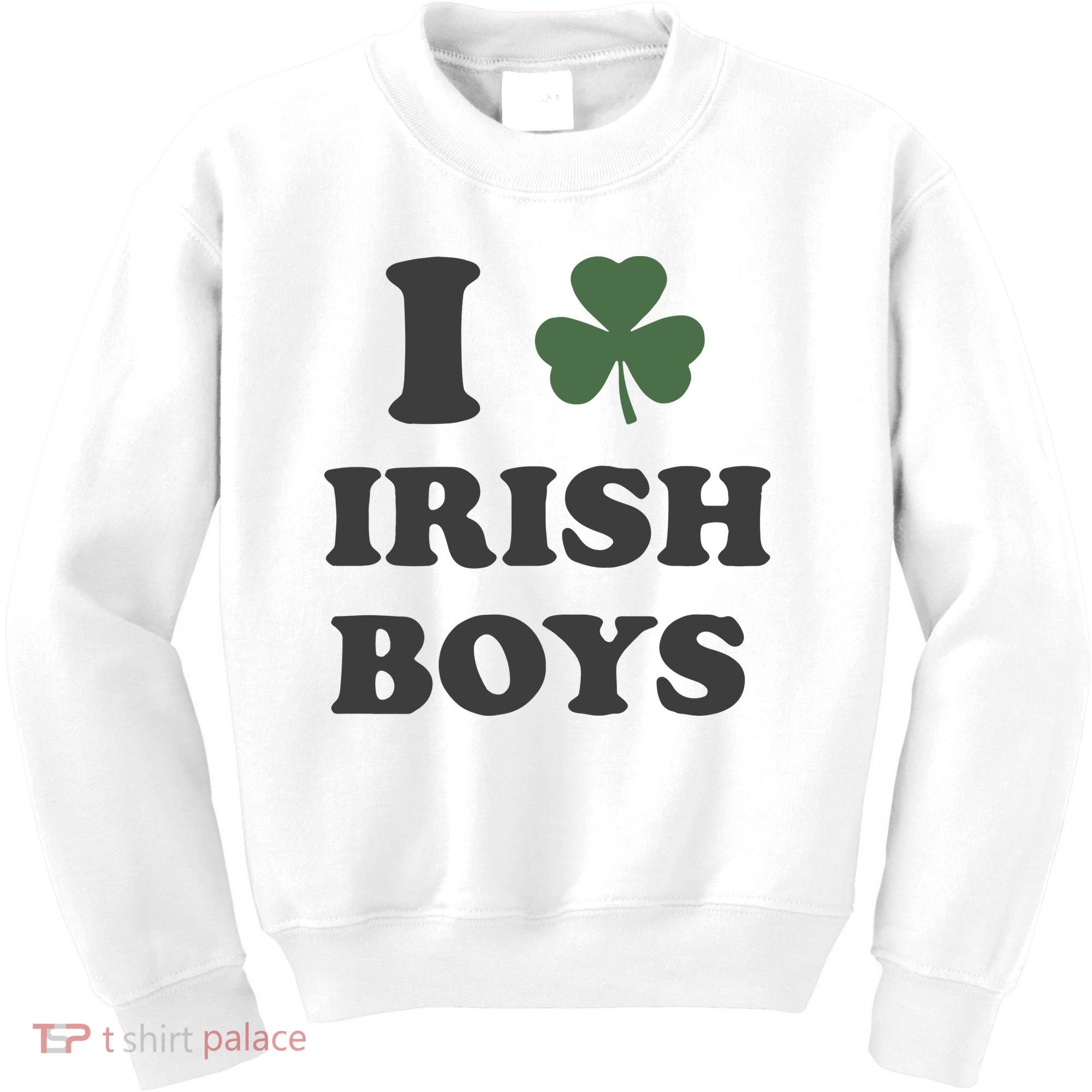 I Love Irish Boy St Patricks Day Kids Sweatshirt