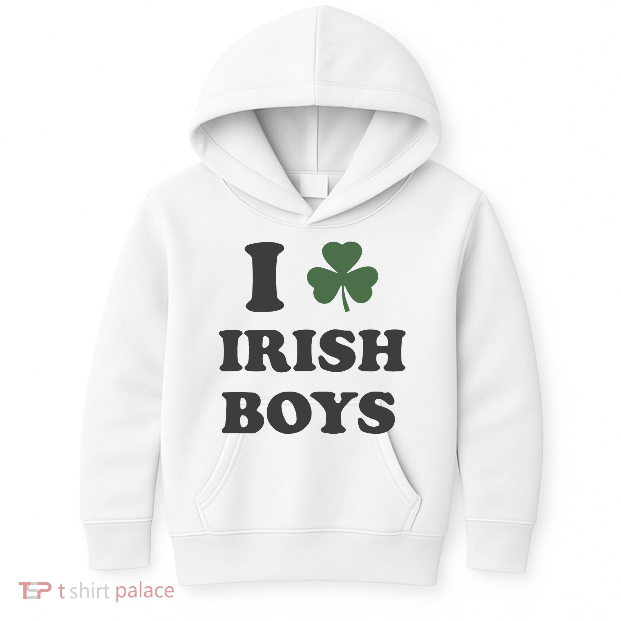I Love Irish Boy St Patricks Day Kids Hoodie