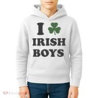 I Love Irish Boy St Patricks Day Kids Hoodie thumb 4
