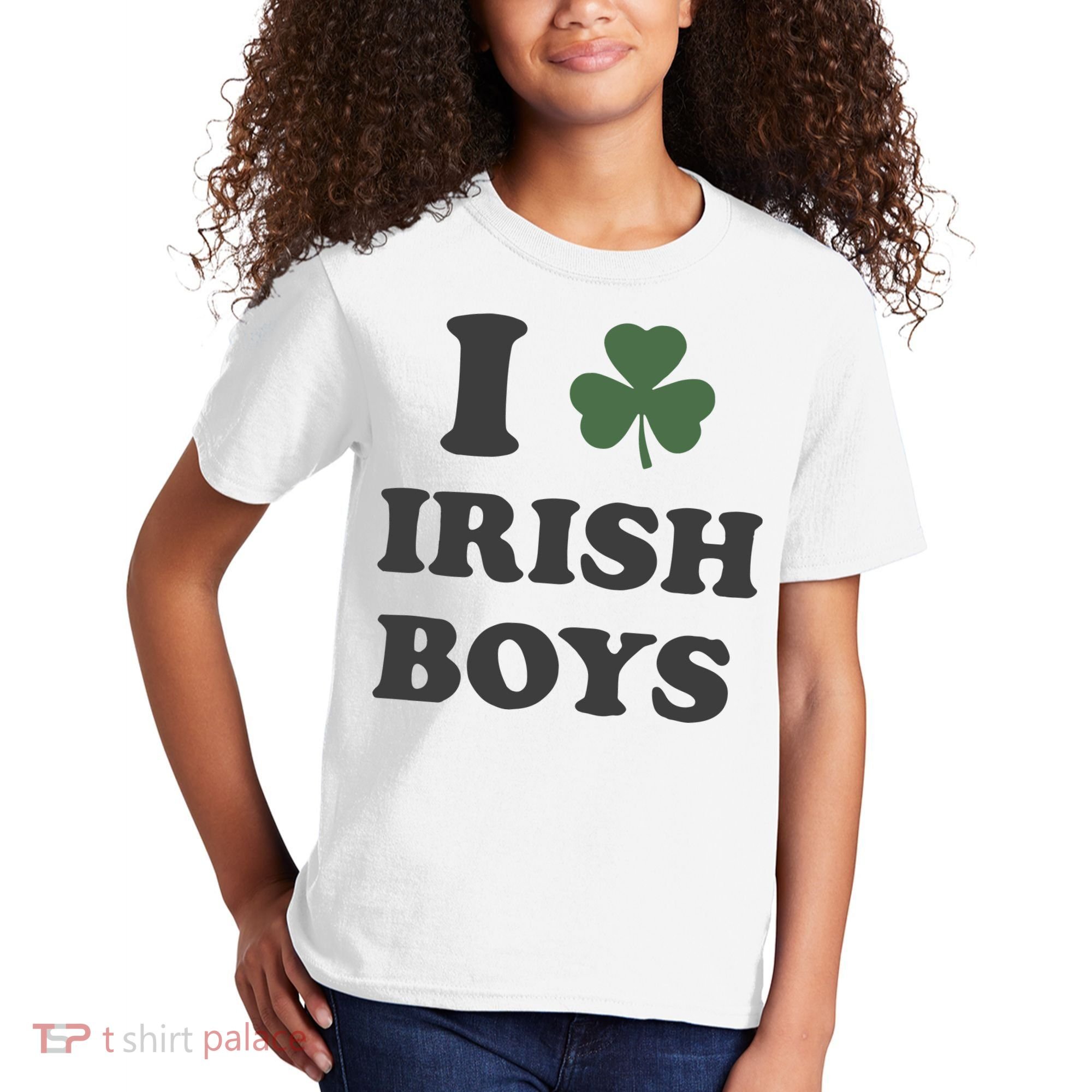 I Love Irish Boy St Patricks Day Kids T-Shirt